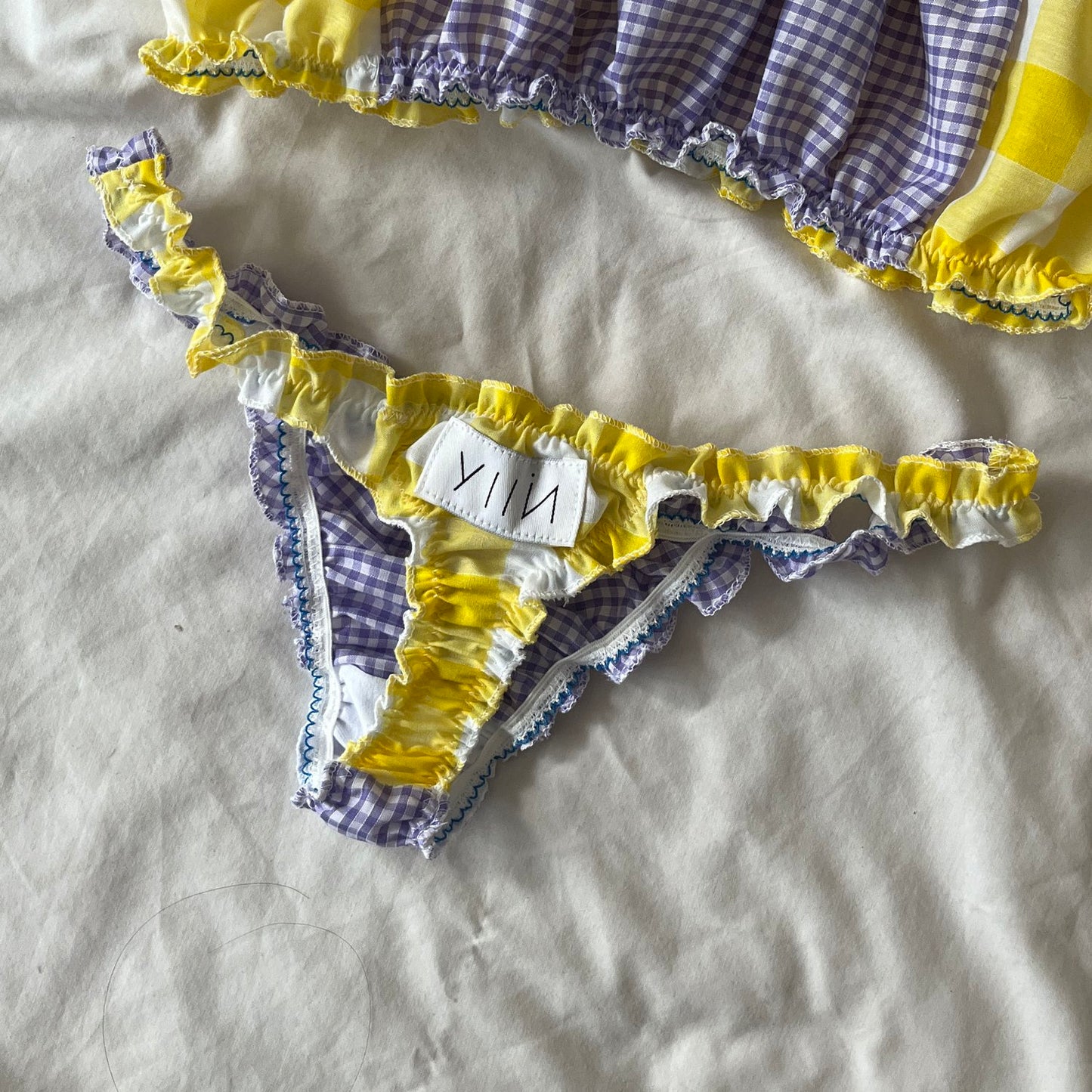 Mia Slinky Gingham Thongs