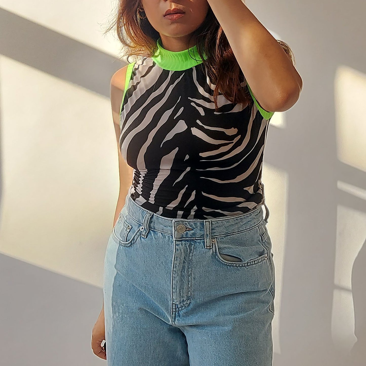 Zebra Sheer Tank