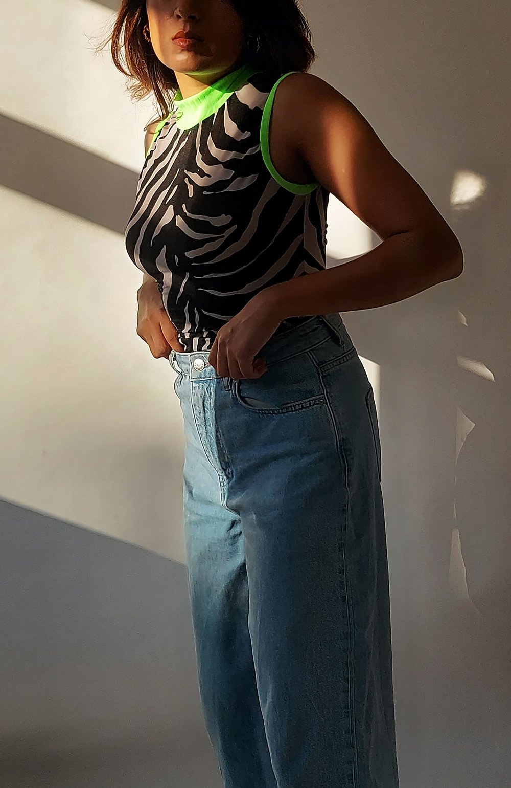 Zebra Sheer Tank