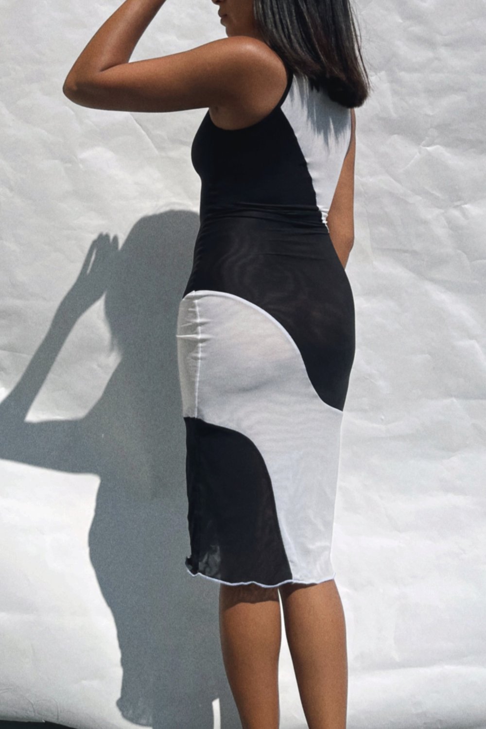Amal Dress - Black and White