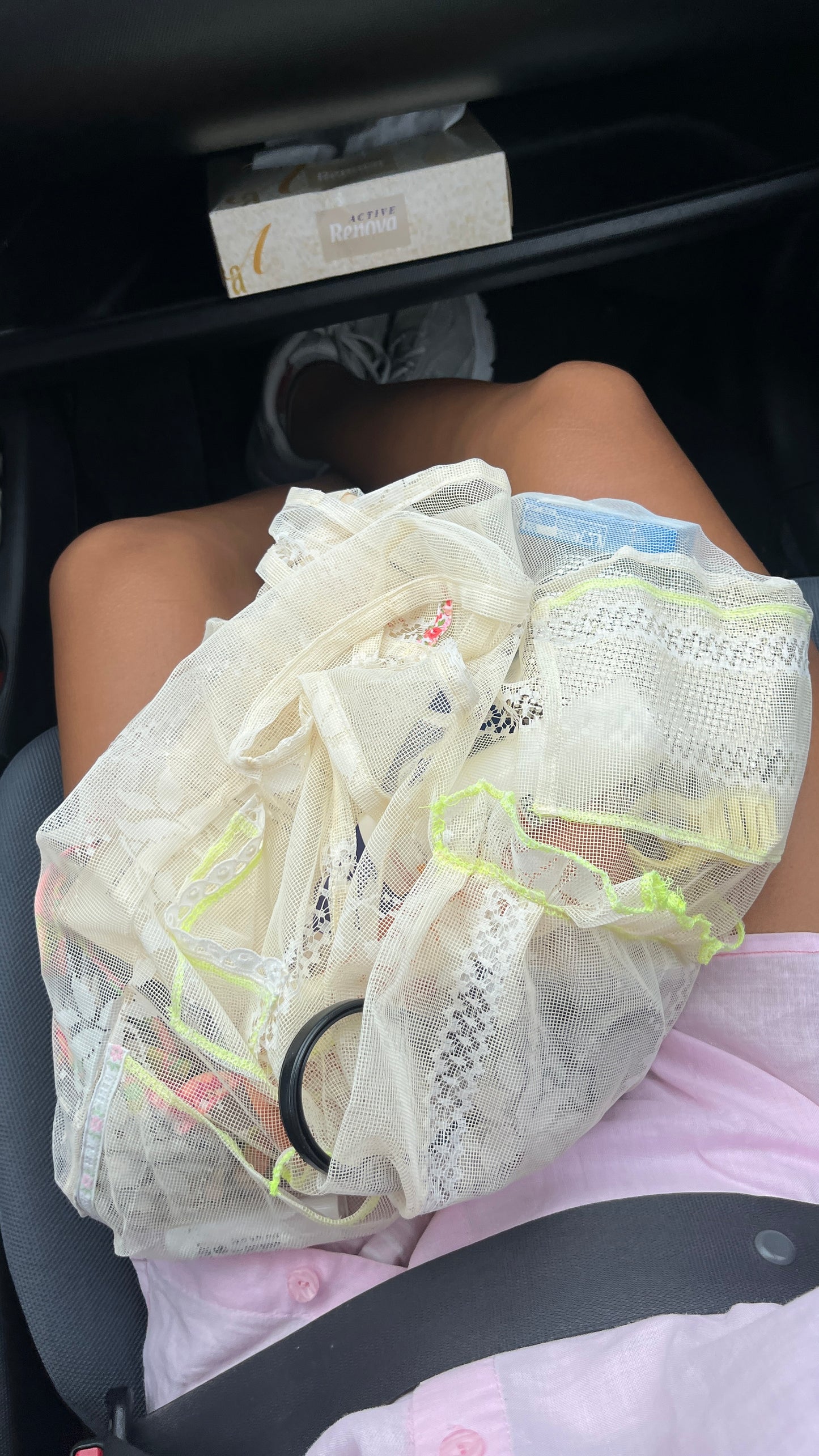 Aila Lace Flower Shopping Tote