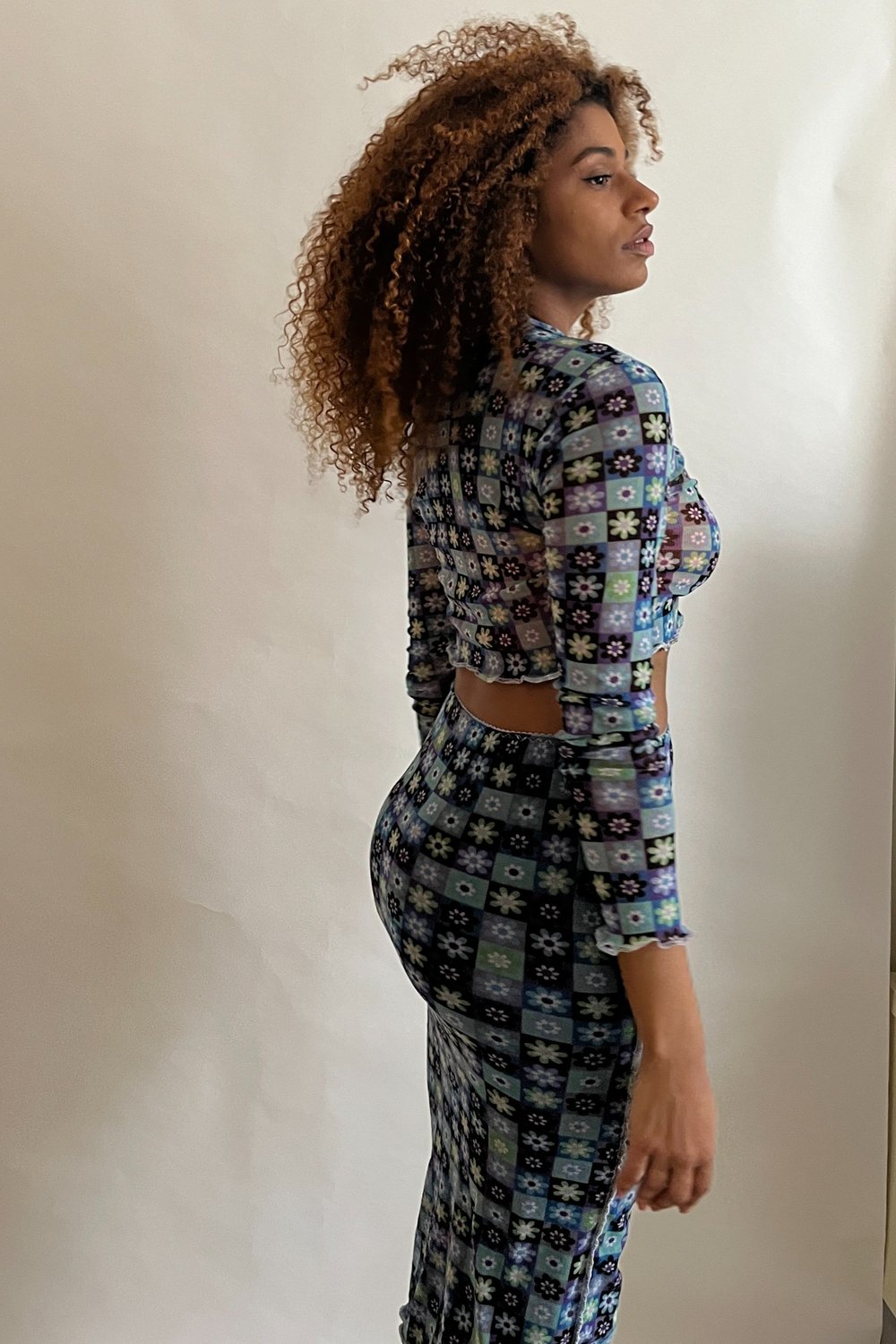 Sinta Mesh Skirt - Blue Vintage
