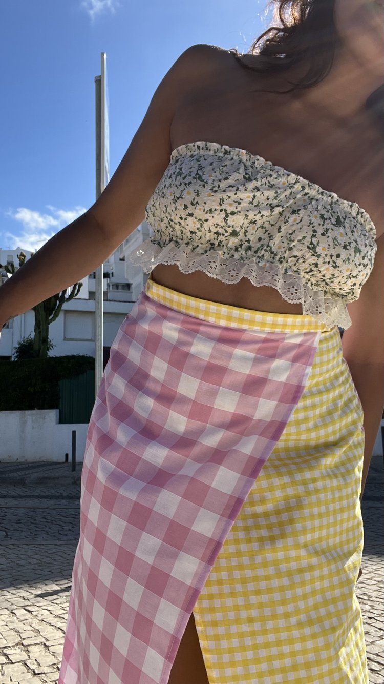 Mia Tube Top in Floral Spring