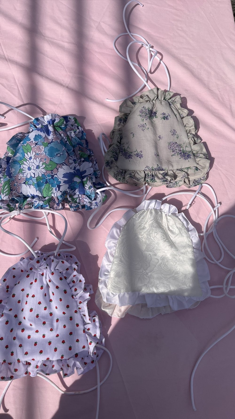 Pillow Talk Halter Neck Top - Vintage Floral