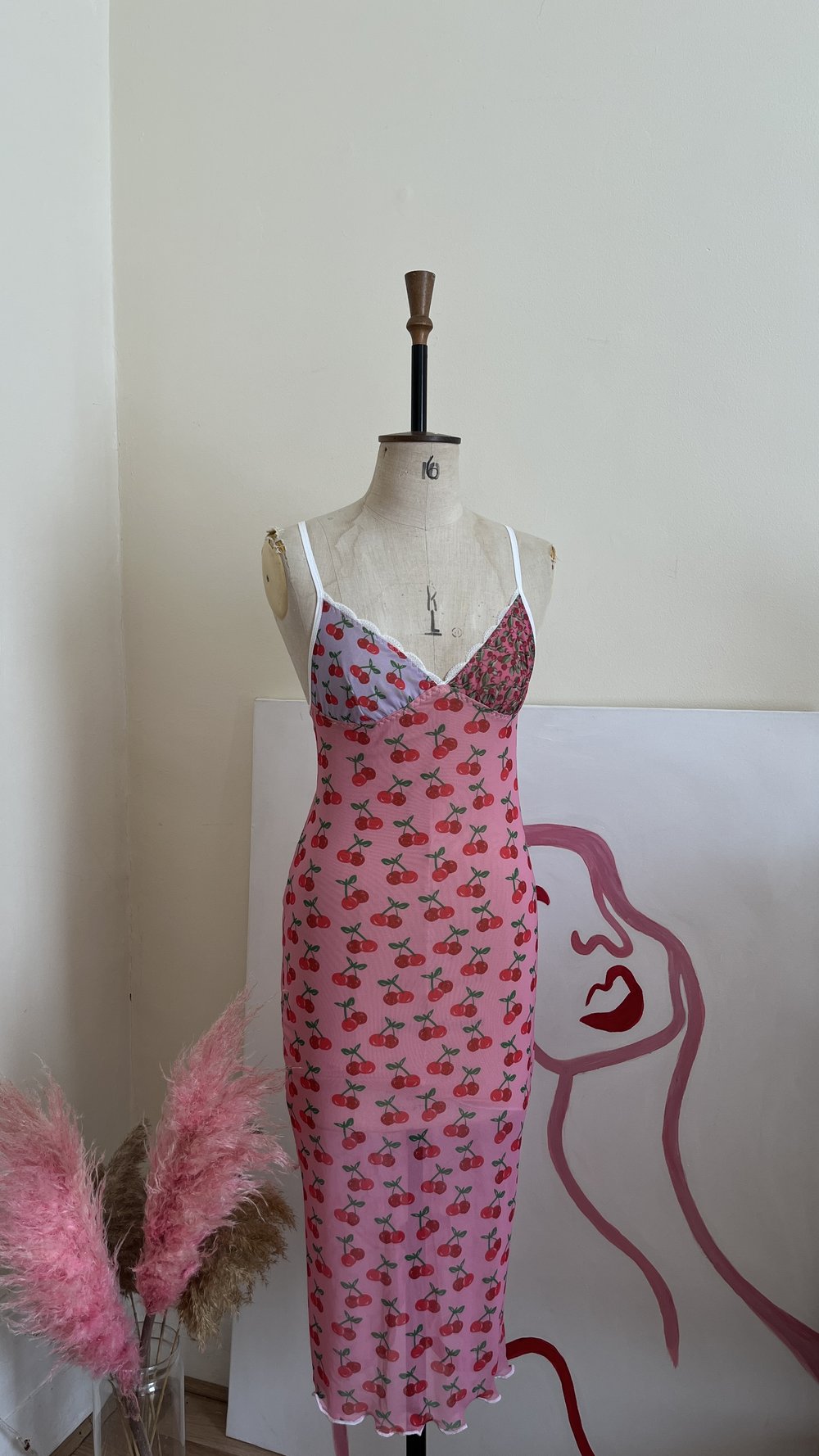 Rima Dress - Cherry Pink