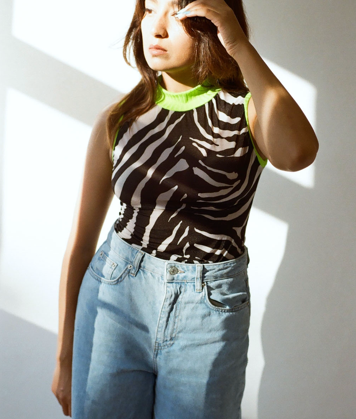 Zebra Sheer Tank