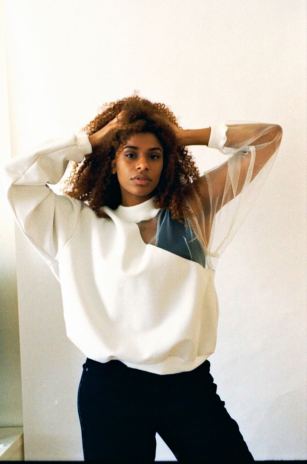 Ruo Oversized White Jumper