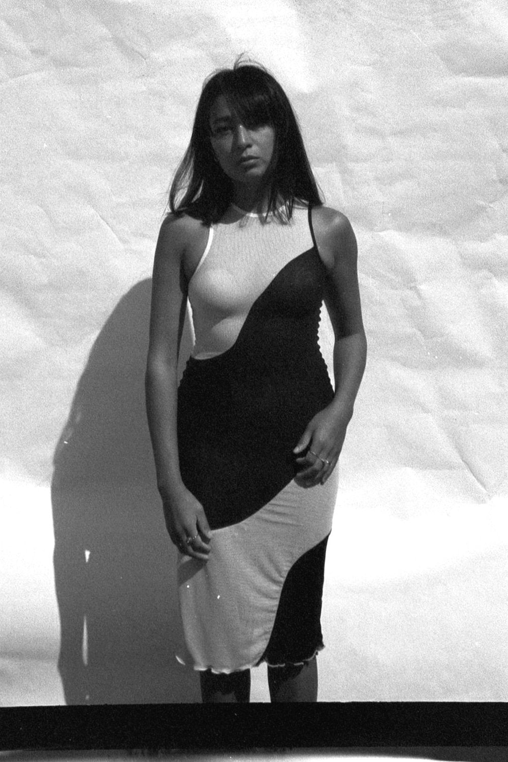 Amal Dress - Black and White