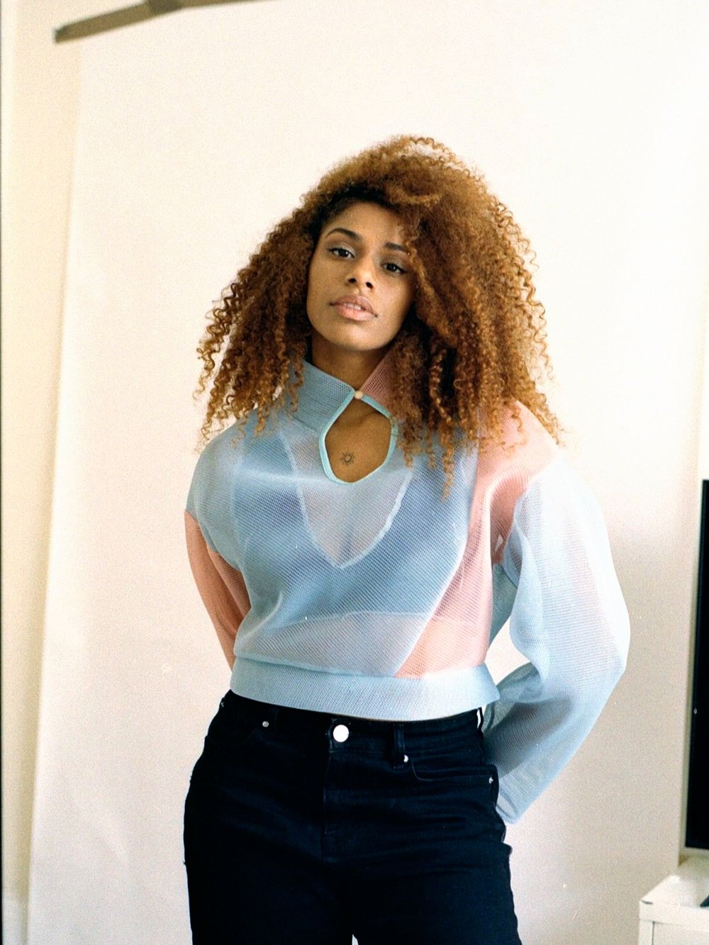 Tala Half Button Sweater - Pink
