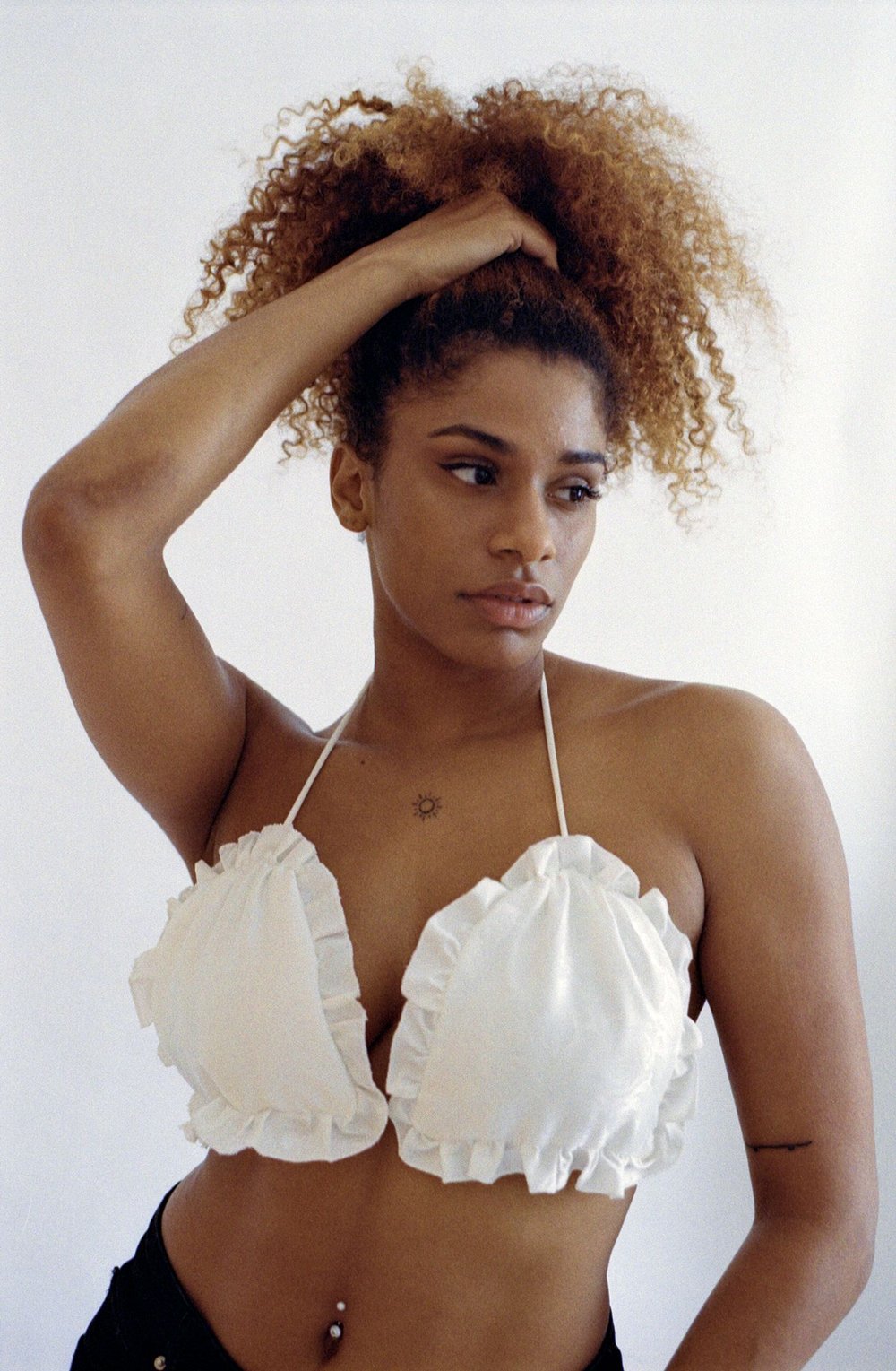 Pillow Talk Halter Neck Top - White Satin