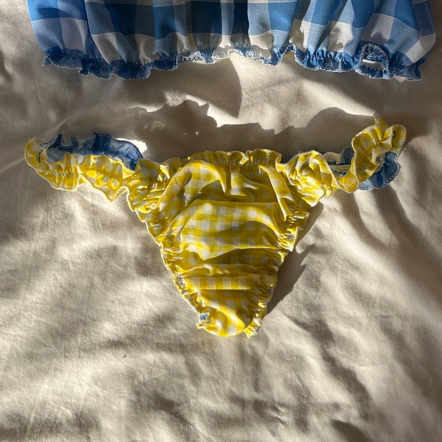Mia Slinky Gingham Thongs