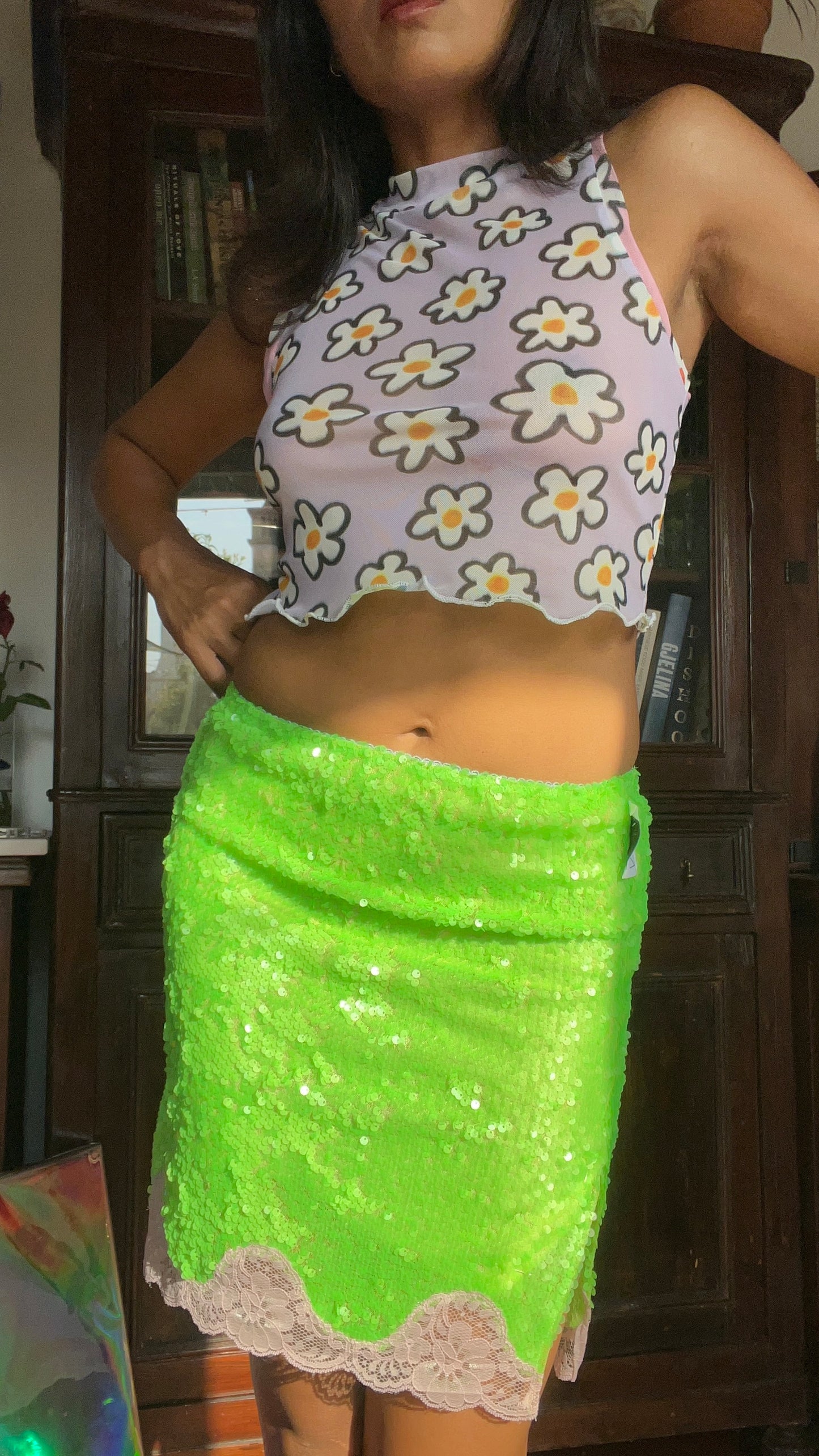 Haru Sequin Mini Skirt